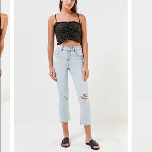 BDG high waisted kick-flare cropped jean